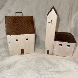 Rustic Wooden House and Church Decor